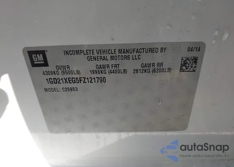 2015 GMC Sierra 2500Hd from USA, damaged, VIN 1GD21XEG5FZ121790